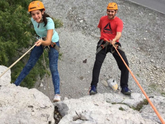 Escalando muros naturales